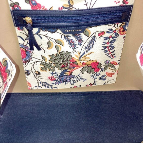 Tory Burch Kensington Large Tote Bag in Garden New Ivory|Luxury Tote Floral Bag - Picture 10 of 10